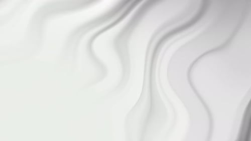 Abstract Smooth Fluid Liquid Flow White Background Animation