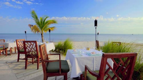 Dinner Table on Tropical Beach Tracking