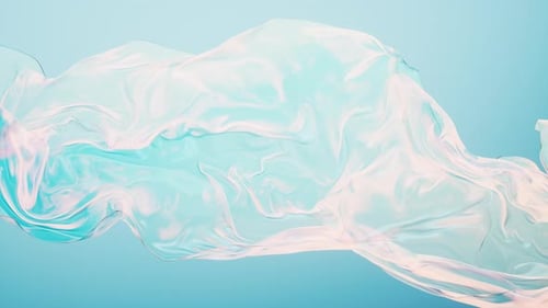 Fließender transparenter Stoffhintergrund