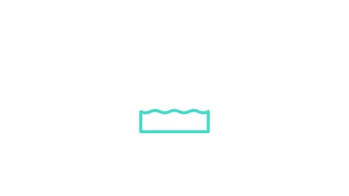 Minimalist Icon Animation of a Drowning Person