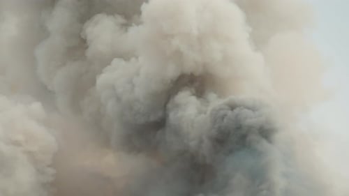 Billowing Smoke Cloud Abstract Background