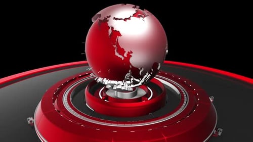 Animación 3D Globe Loop para News V9
