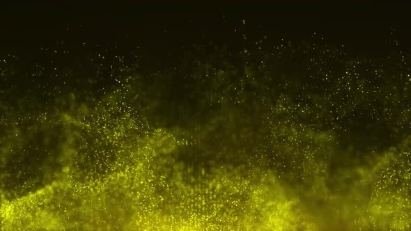 Yellow Glittering Particles, Backgrounds Motion Graphics ft. yellow ...
