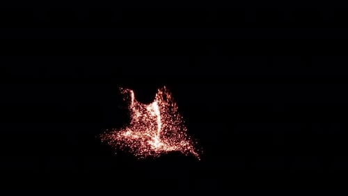 Glowing Particle Reveal Logo Animation