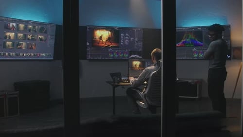 Multi Ethnic Colorist and Film Maker Edit Video