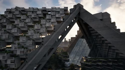 Un edificio cubierto de un follaje verde vibrante