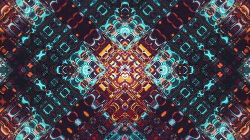 Vibrant Abstract Geometric Pattern Loop Background