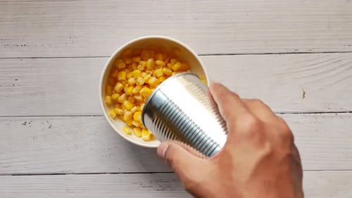 Canned Sweet Corn Close Up