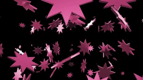 Stern-Schleifenanimation in Hellviolett-Rot