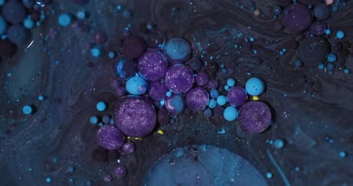 Bubbles Blend Sparkling Paint Glitter Oil Round