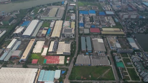 Prise de vue par Drone dans la zone franche d'exportation du Bangladesh
