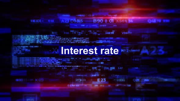 Interest Rate Words In Economics Hi Tech Backgrounds, Backgrounds ...