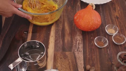 Making Pumpkin Pie