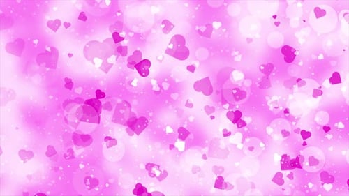 Valentines Day Hearts Background Loop V2