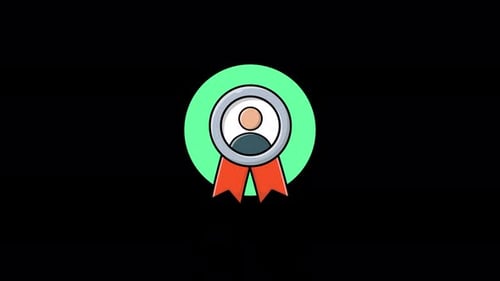 Modern Award Recognition User Profile Badge Animation