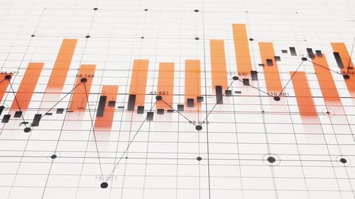 Animated Business Data Charts and Financial Statistics Presentation