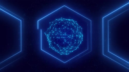 Abstract Technology Circles Circular Data Tunnel Digital Hitech HUD Sci Fi Interfaces Technology