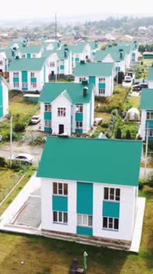 View of Several Dozens of Identical Houses the Seat of a Community or a Commune Equality and Mutual