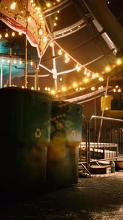 Spinning Merry Go Round With Ceiling Lights
