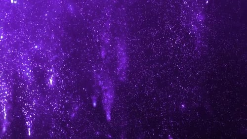 Shimmering Purple Glitter Particles Abstract Background Animation
