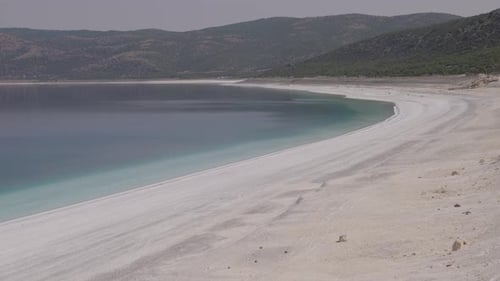 Burdur Turkey Salda Lake Aerial Views