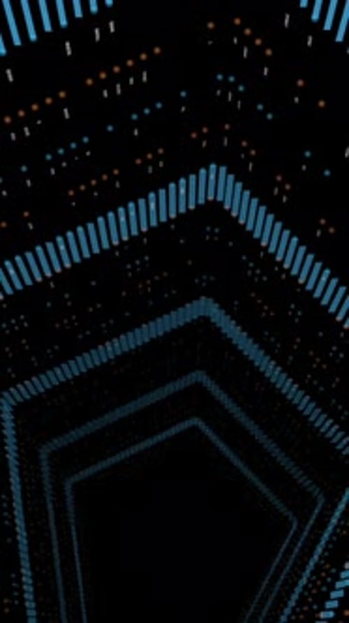 Il s'agit d'une visualisation numérique abstraite qui présente des modèles distincts trouvés dans les données