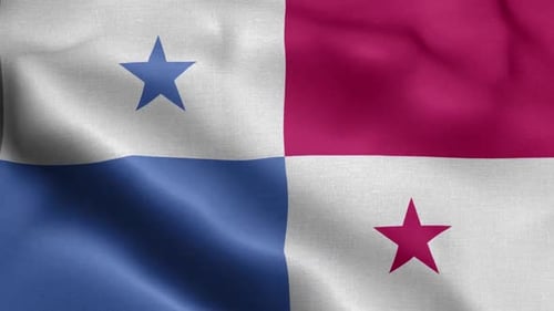 Texturierter, winkender Fronthintergrund der Panama-Flagge HD