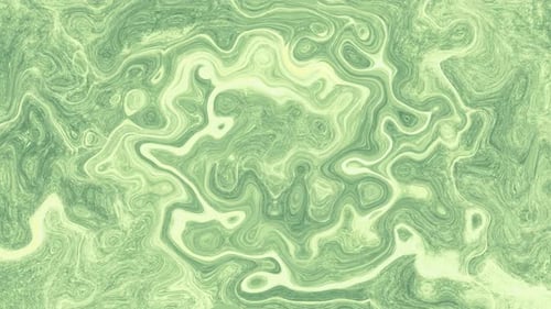 Fluid Abstract Green Liquid Marble Animated Background