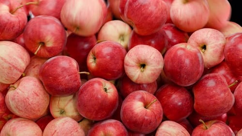 Fallende rote Apple Transitions 4K