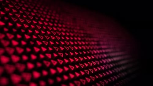 Abstract Red Triangles Flowing Geometric Background