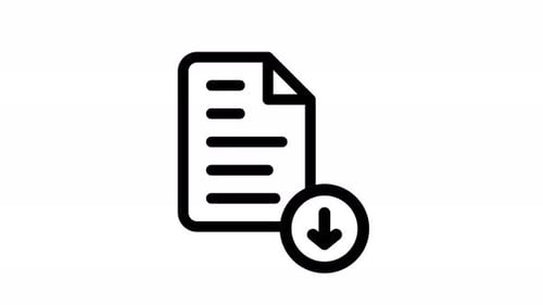 Animated Document File Status Icon