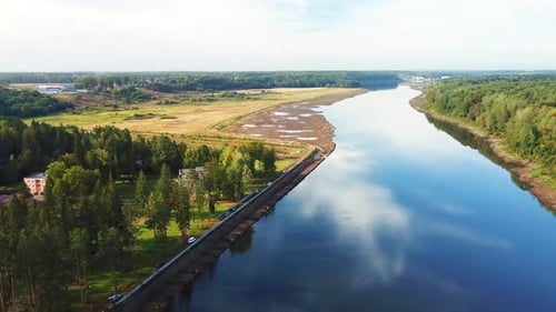 Beautiful Landscape Of The Western Dvina River 03