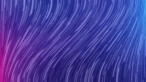Abstract gradient neon background with particle wave animation, seamless loop