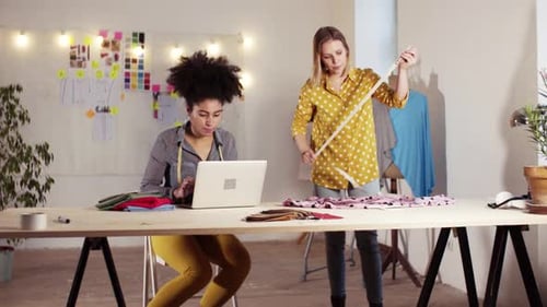 Creative Women In A Studio, Startup Business.