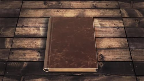 Realistic Old Book Opening Animation