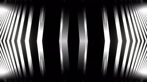 Weißer symmetrischer Hintergrund mit wechselnden Diamanten und Streifen, VJ Loop in 4K