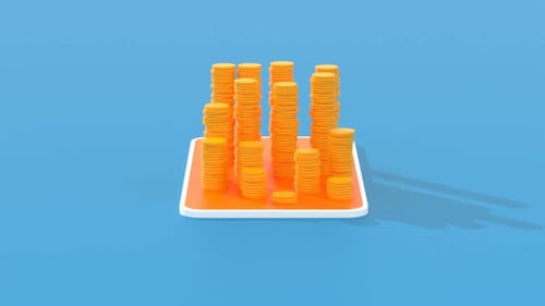 Bitcoin money animation - 3D Animation