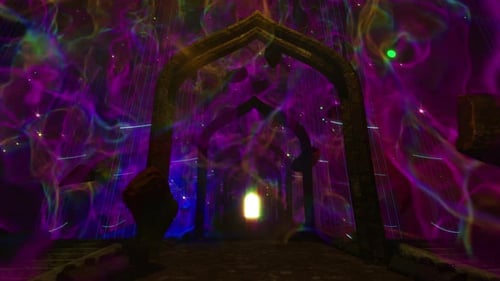 Flying Through On The Space Bridge 01 4K