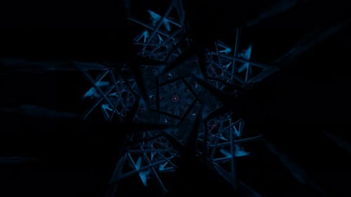 Mesmerizing and Visually Stunning Neon Pulsating and Rotating Scifi VJ Seamless Loop Background