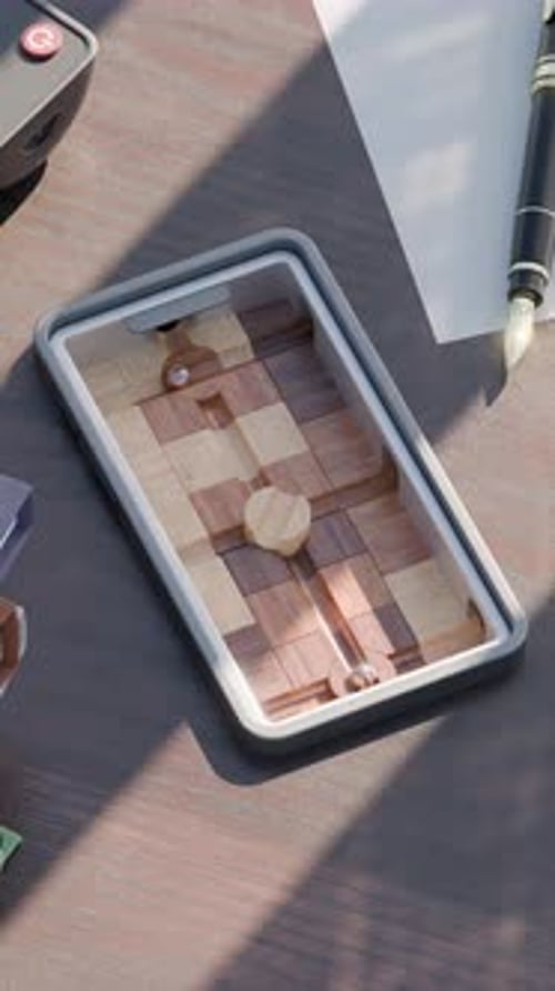 Surreal Shape Inflating Loop 3D Animation