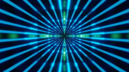 Infinite Rotating Light Tunnel