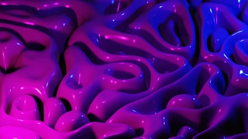 Pink to Blue Infinity Kisel Waves VJ Loop Background Animation in 4K