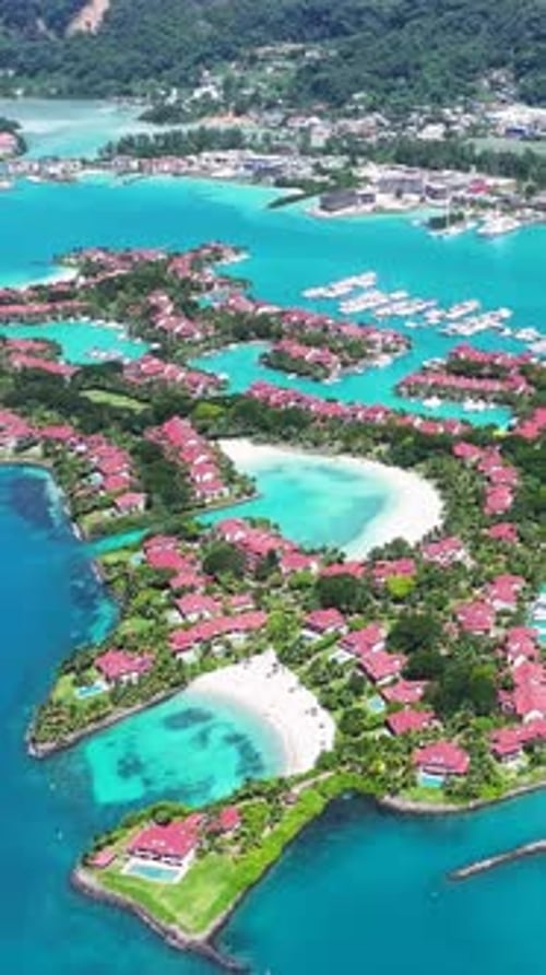 Eden Island At Victoria In Mahe Island Seychelles.