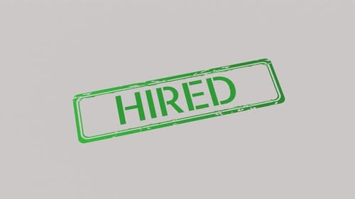 HIRED Stamp