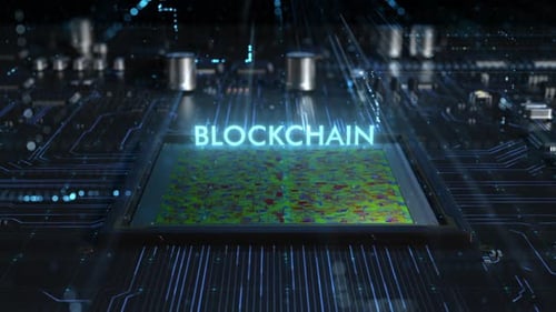 3D Blockchain Animation in Motion