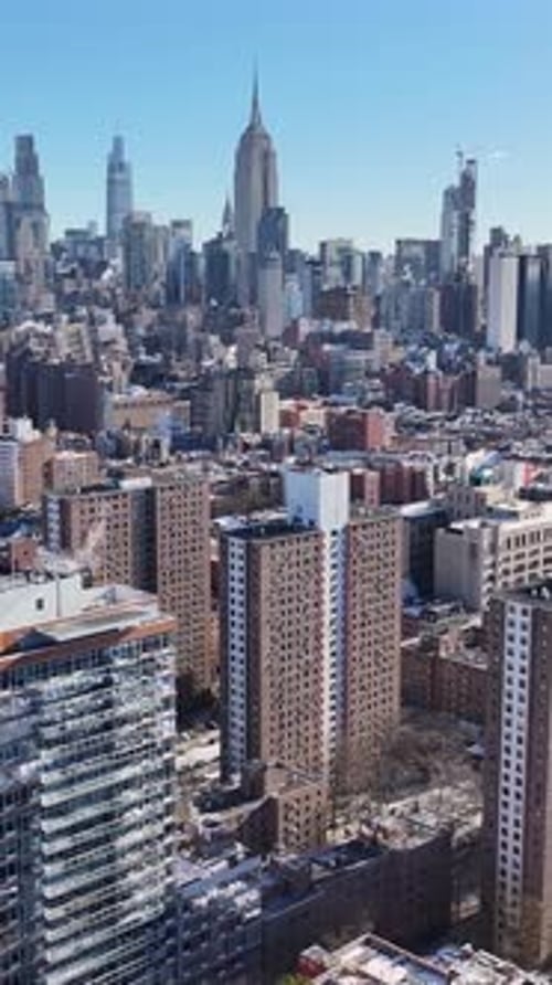 Downtown New York At Manhattan In New York United States.