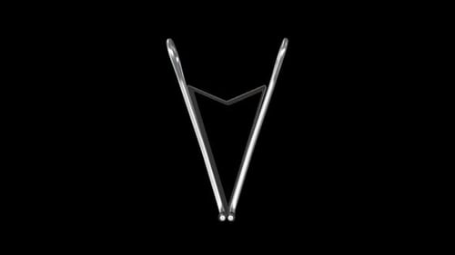 Modern Black Paper Clip Design