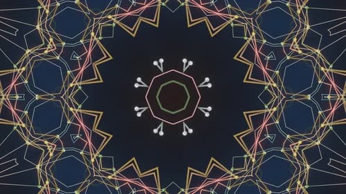 Luminous Neon Star Background