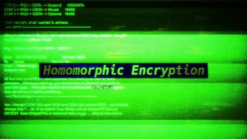 Chiffrement homomorphe sur un message d'écran numérique sur des écrans d'ordinateur