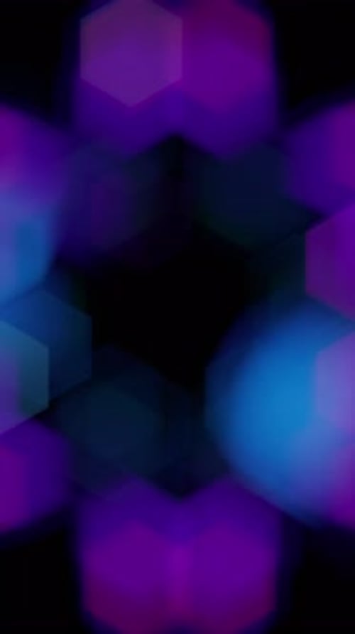 Abstrakte frenetische Bokeh-Hintergrundschleife